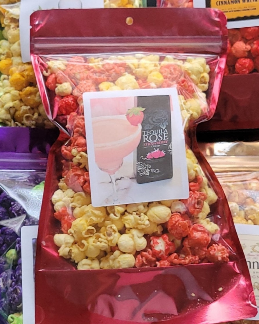 Strawberry Tequila Rose Popcorn